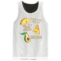 Wanna Taco Bout It Nacho Problem! Guacward! Avocado Gift Mesh Reversible Basketball Jersey Tank