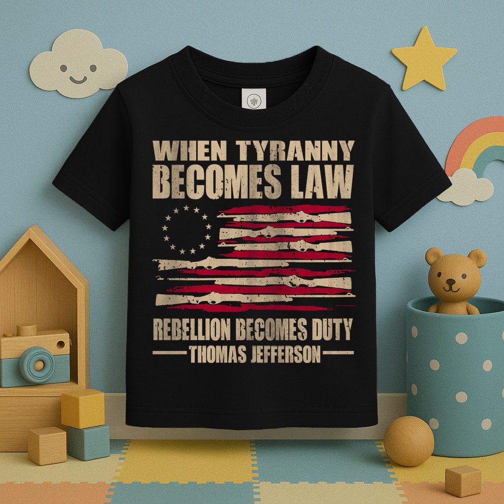 When Tyranny Becomes Law Rebellion Becomes Duty Toddler T-Shirt