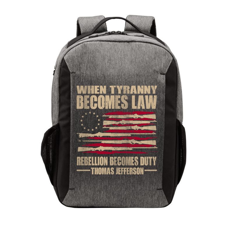 When Tyranny Becomes Law Rebellion Becomes Duty Vector Backpack
