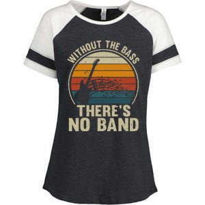 Without The Bass ThereS No Band Bass Guitar Lover Enza Ladies Jersey Colorblock Tee