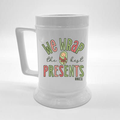 Wrap The Best Presents Nicu Nurse Christmas Neonatal Nurse Beer Stein