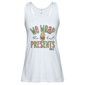 Wrap The Best Presents Nicu Nurse Christmas Neonatal Nurse Ladies Essential Flowy Tank