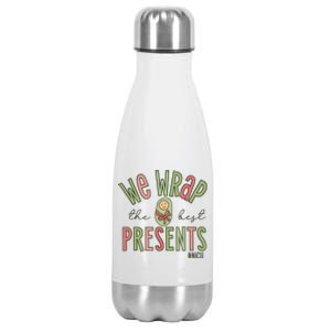 Wrap The Best Presents Nicu Nurse Christmas Neonatal Nurse Stainless Steel Insulated Water Bottle