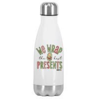 Wrap The Best Presents Nicu Nurse Christmas Neonatal Nurse Stainless Steel Insulated Water Bottle