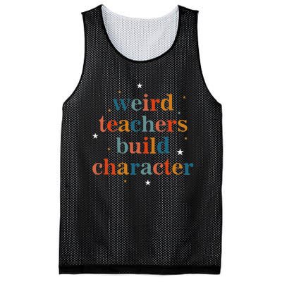 Weird Teachers Build Character Mesh Reversible Basketball Jersey Tank