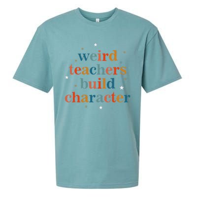 Weird Teachers Build Character Sueded Cloud Jersey T-Shirt