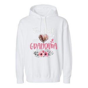 Womens Tee Ball Grandma Floral Funny Tee Ball Heart Mother's Day Garment-Dyed Fleece Hoodie