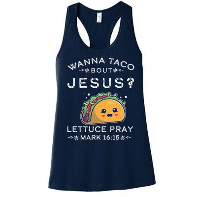 Wanna Taco Bout Jesus Cinco De Mayo Christian TShirt Women's Racerback Tank