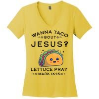 Wanna Taco Bout Jesus Cinco De Mayo Christian TShirt Women's V-Neck T-Shirt