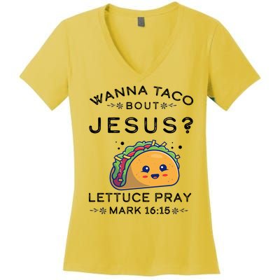 Wanna Taco Bout Jesus Cinco De Mayo Christian TShirt Women's V-Neck T-Shirt