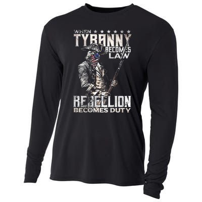 When Tyranny Becomes Law Rebellion Becomes Duty Cooling Performance Long Sleeve Crew