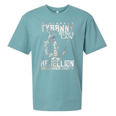 When Tyranny Becomes Law Rebellion Becomes Duty Sueded Cloud Jersey T-Shirt