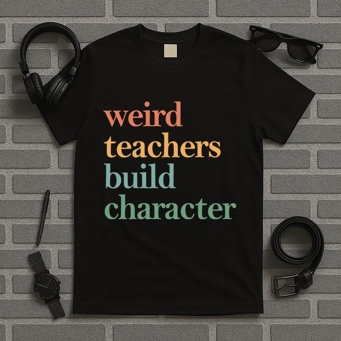 Weird Teachers Build Character Appreciation Gift T-Shirt