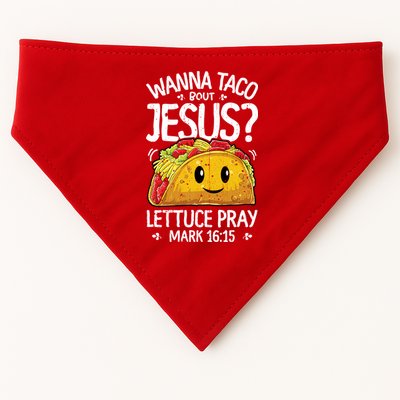 Wanna Taco Bout Jesus Cinco De Mayo Women Men Christian USA-Made Doggie Bandana