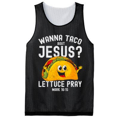 Wanna Taco Bout Jesus Mesh Reversible Basketball Jersey Tank