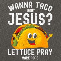 Wanna Taco Bout Jesus Cotton Canvas Backpack