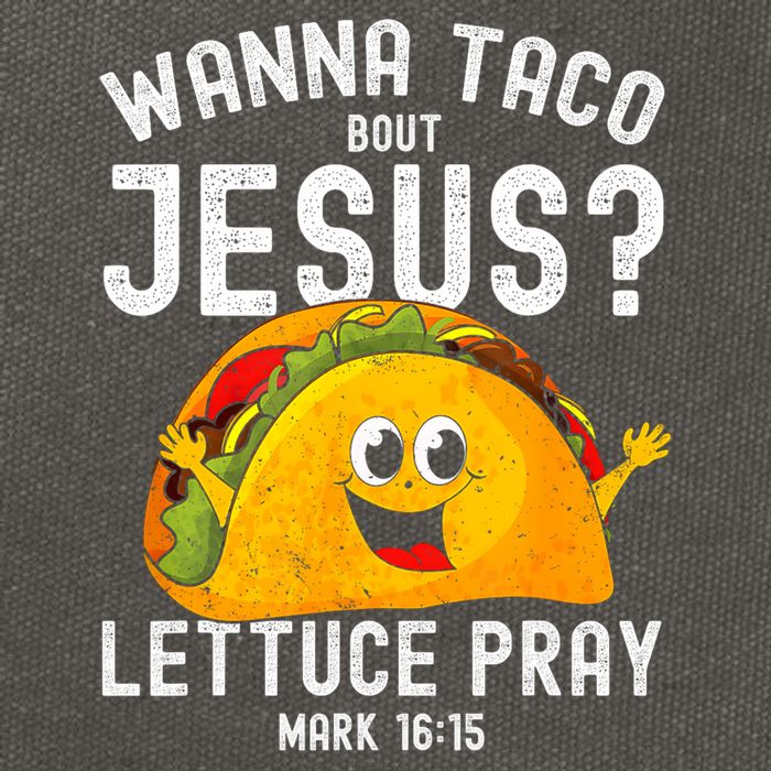 Wanna Taco Bout Jesus Cotton Canvas Backpack