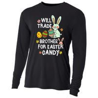 Will Trade Brother For Easter Candy Funny Cooling Performance Long Sleeve Crew