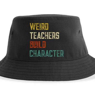 Weird Teachers Build Character Sustainable Bucket Hat