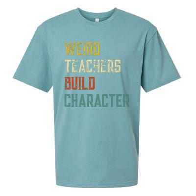 Weird Teachers Build Character Sueded Cloud Jersey T-Shirt