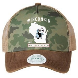 Wisconsin The Badger State Established 1848 Legacy Tie Dye Trucker Hat