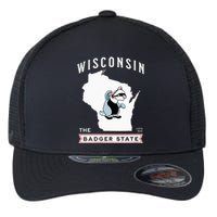 Wisconsin The Badger State Established 1848 Flexfit Unipanel Trucker Cap