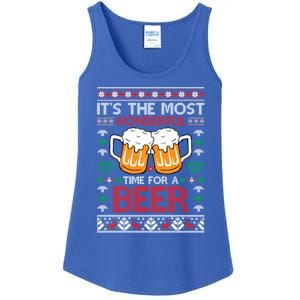 Wonderful Time Beer Ugly Christmas Sweaters Gift Ladies Essential Tank