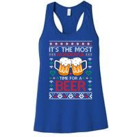 Wonderful Time Beer Ugly Christmas Sweaters Gift Women's Racerback Tank