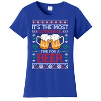 Wonderful Time Beer Ugly Christmas Sweaters Gift Women's T-Shirt