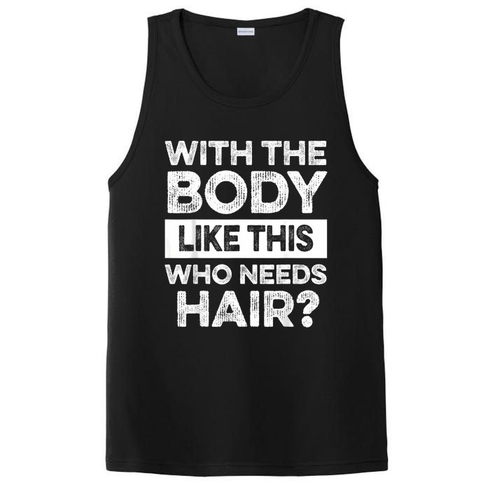 With The Body Like This Bald Dad Bod Uncle Humor Funny PosiCharge Competitor Tank