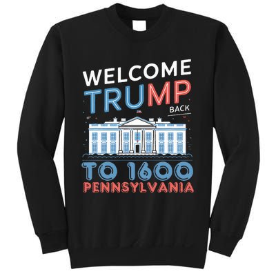 Welcome Trump Back To 1600 Pennsylvania Supporters Design Sweatshirt