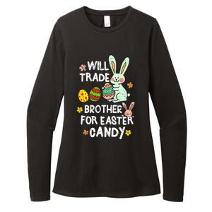 Will Trade Brother For Easter Candy Funny Womens CVC Long Sleeve Shirt