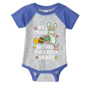 Will Trade Brother For Easter Candy Funny Infant Baby Jersey Bodysuit