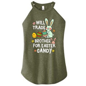 Will Trade Brother For Easter Candy Funny Women's Perfect Tri Rocker Tank