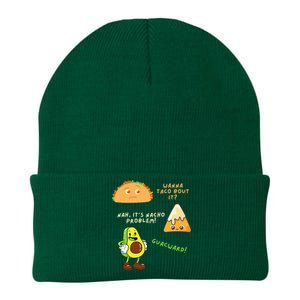 Wanna Taco Bout It Nacho Problem Avocado Lover & GuacamoleCap Knit Cap Winter Beanie