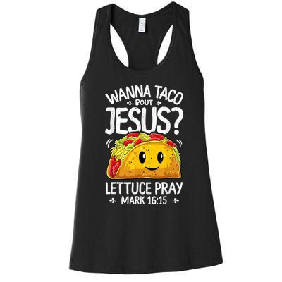 Wanna Taco Bout Jesus Cinco De Mayo Women's Racerback Tank