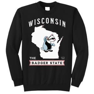 Wisconsin The Badger State Established 1848 Sweatshirt