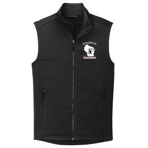 Wisconsin The Badger State Established 1848 Collective Smooth Fleece Vest