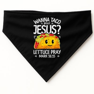 Wanna Taco Bout Jesus Cinco De Mayo Let's Fiesta 2022 USA-Made Doggie Bandana