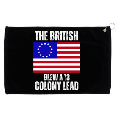 Withe The British Blew A 13 Colony Lead Grommeted Golf Towel