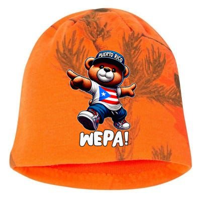 Wepa Teddy Bear Puerto Rico Flag Boricua Puerto Rican Kati - Camo Knit Beanie