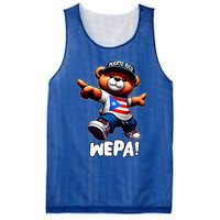 Wepa Teddy Bear Puerto Rico Flag Boricua Puerto Rican Mesh Reversible Basketball Jersey Tank