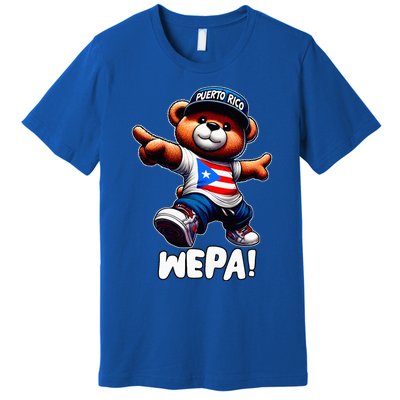 Wepa Teddy Bear Puerto Rico Flag Boricua Puerto Rican Premium T-Shirt