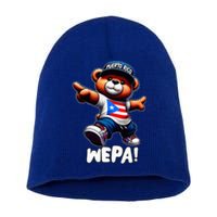 Wepa Teddy Bear Puerto Rico Flag Boricua Puerto Rican Short Acrylic Beanie