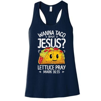 Wanna Taco Bout Jesus Cinco De Mayo Women's Racerback Tank