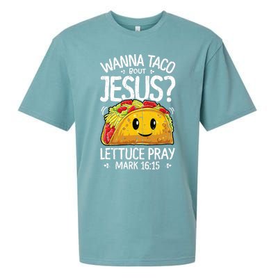 Wanna Taco Bout Jesus Cinco De Mayo Sueded Cloud Jersey T-Shirt