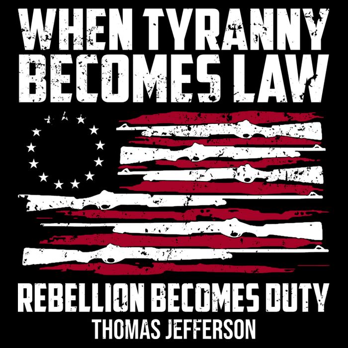 When Tyranny Becomes Law Rebellion Becomes Duty Thomas Jefferson City Backpack