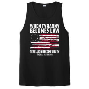 When Tyranny Becomes Law Rebellion Becomes Duty Thomas Jefferson PosiCharge Competitor Tank