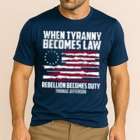 When Tyranny Becomes Law Rebellion Becomes Duty Thomas Jefferson Cooling Performance Crew T-Shirt