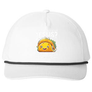 Wanna Taco Bout Jesus Lettuce Pray Mark 16:15 Christian God Snapback Five-Panel Rope Hat